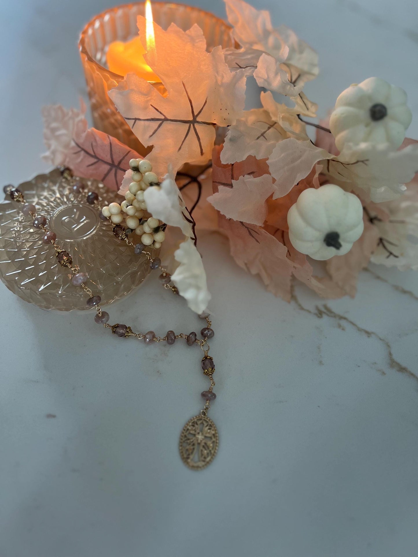 Peachy Moonstone Necklace