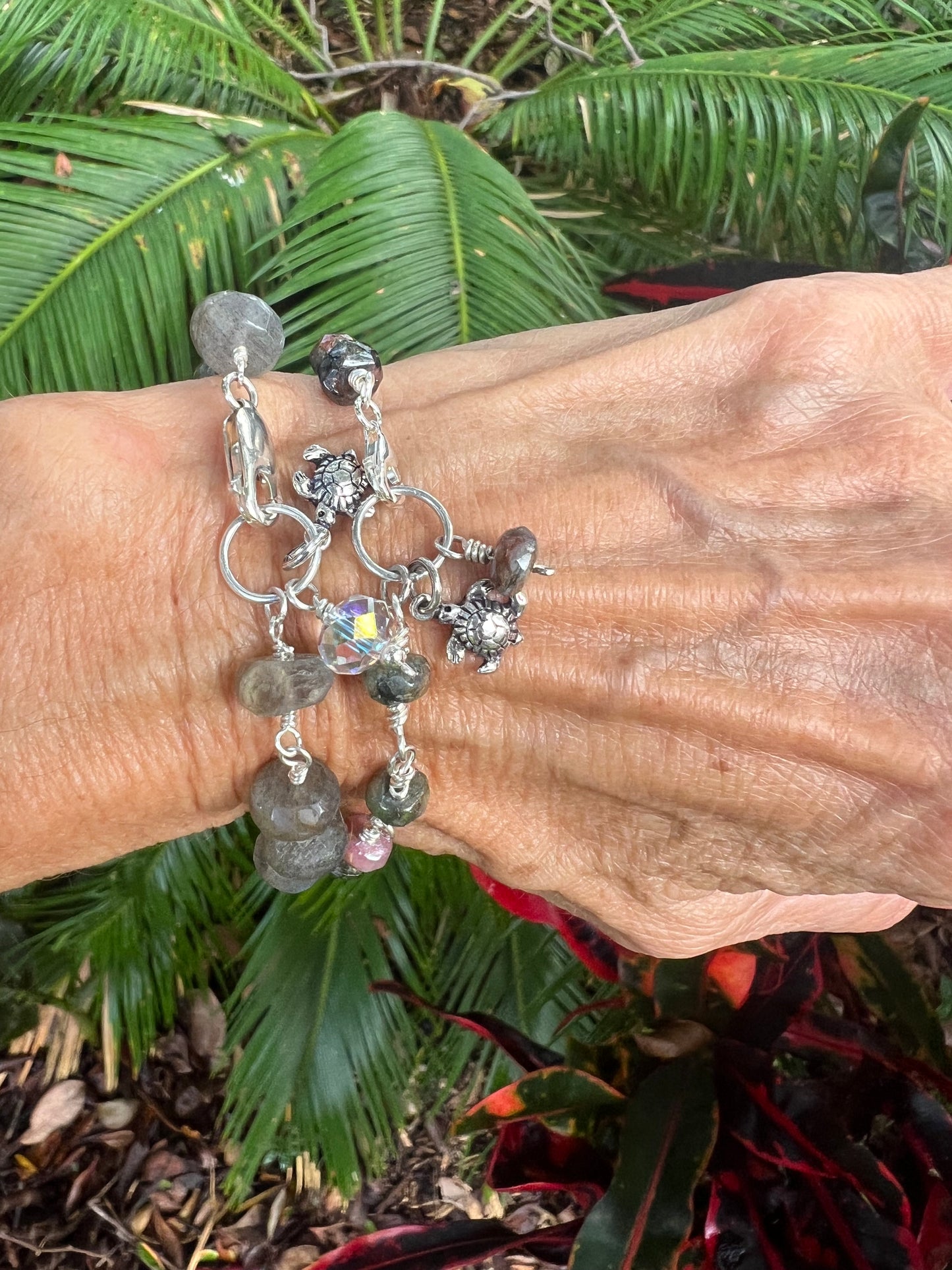 Sterling wire wrapped bracelets