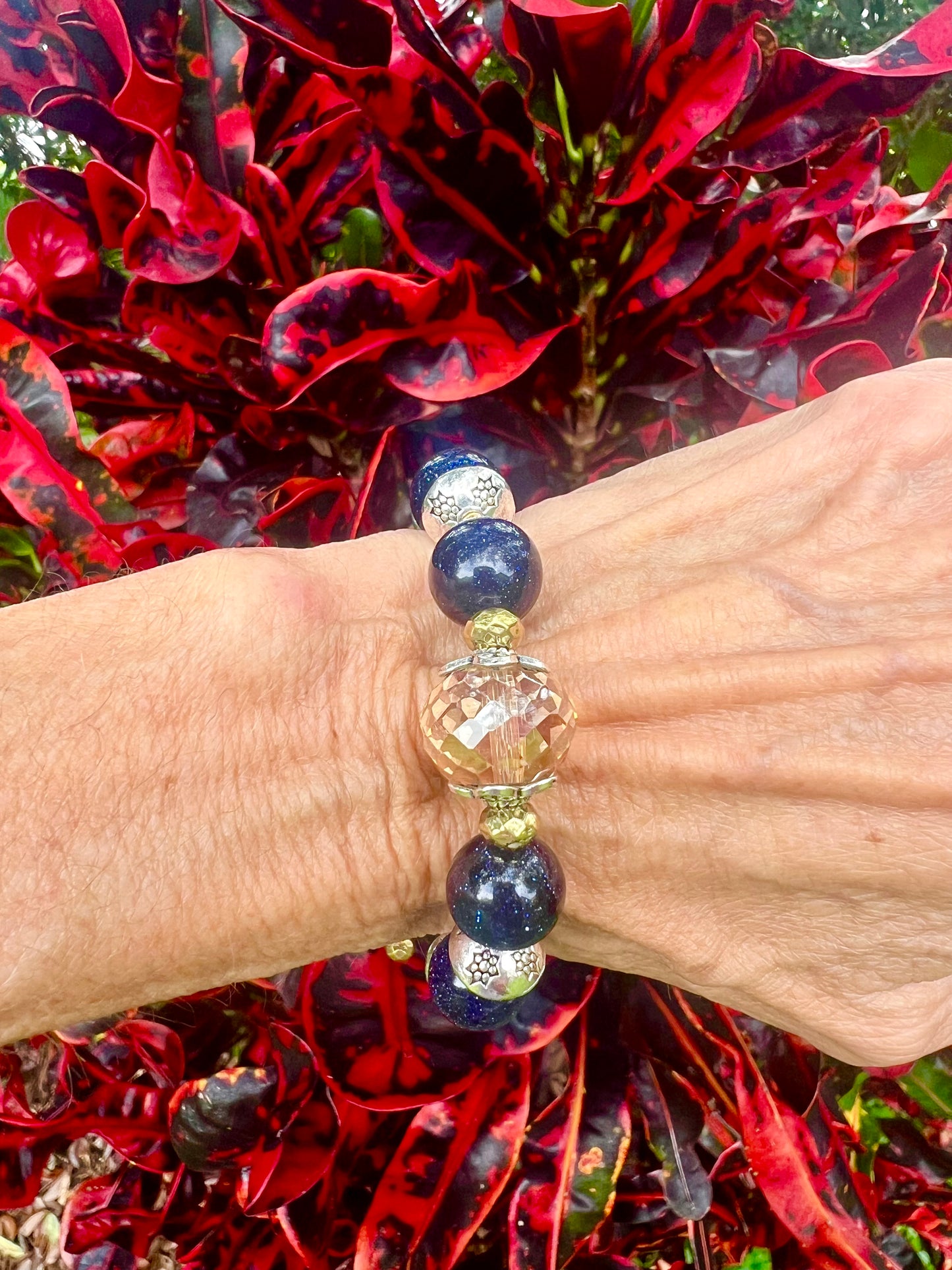 Blue Sandstone Bracelet