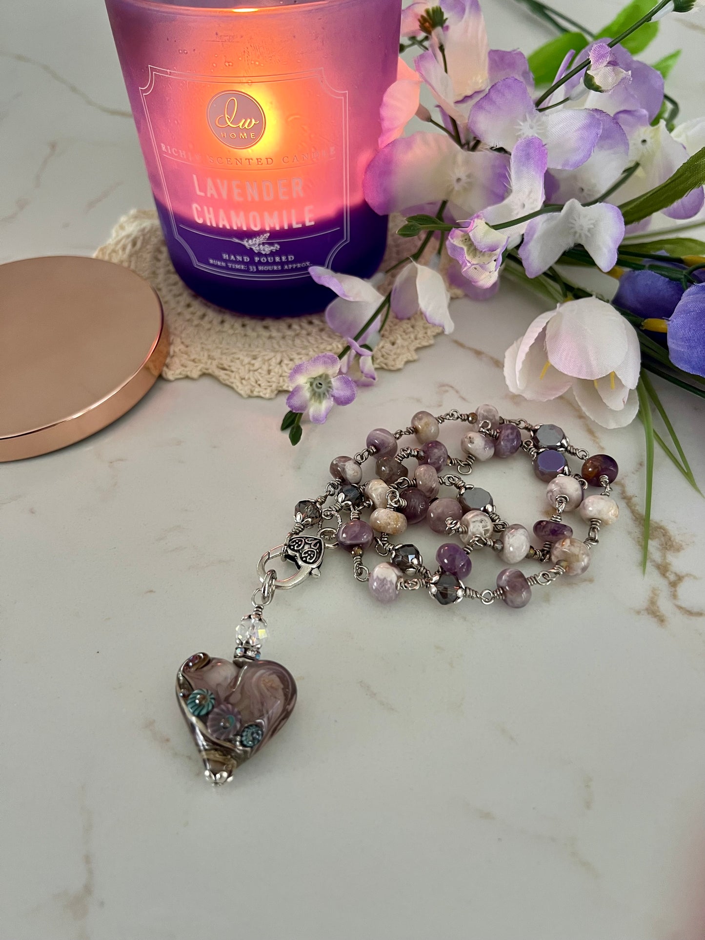 Chevron Amethyst Love
