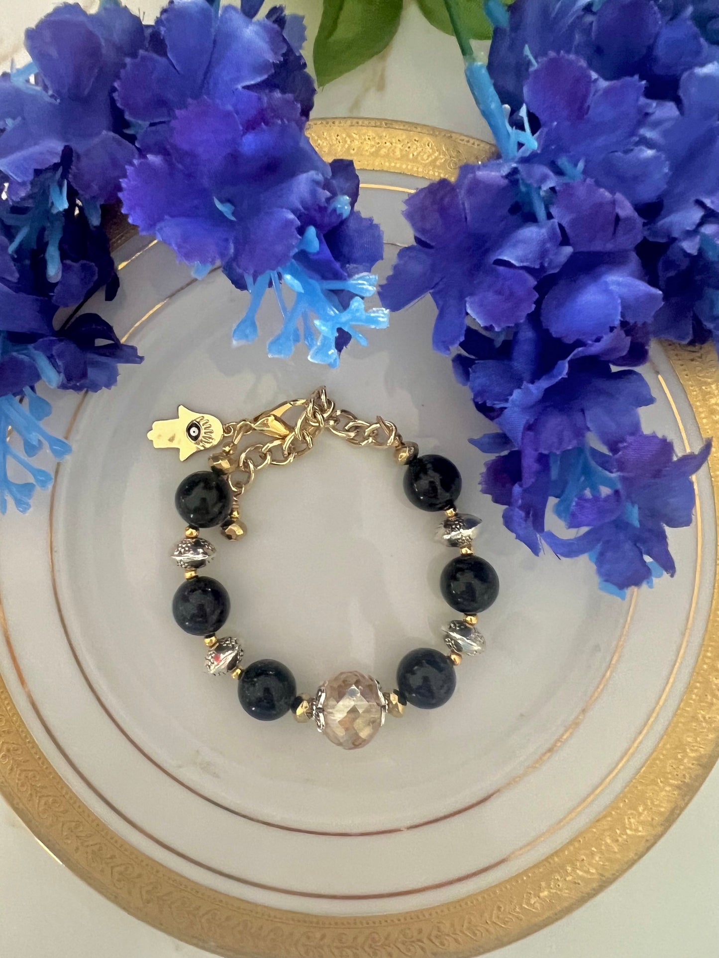 Blue Sandstone Bracelet