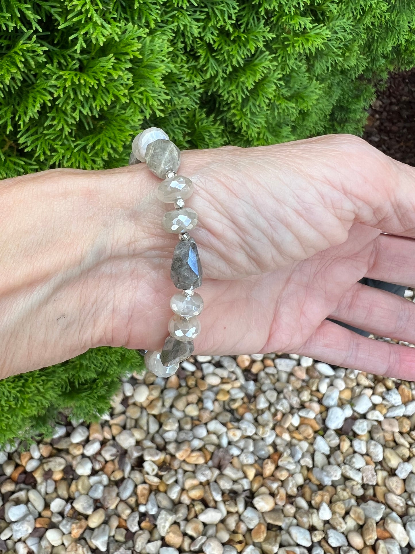 Moonstone Nuggets Bracelet