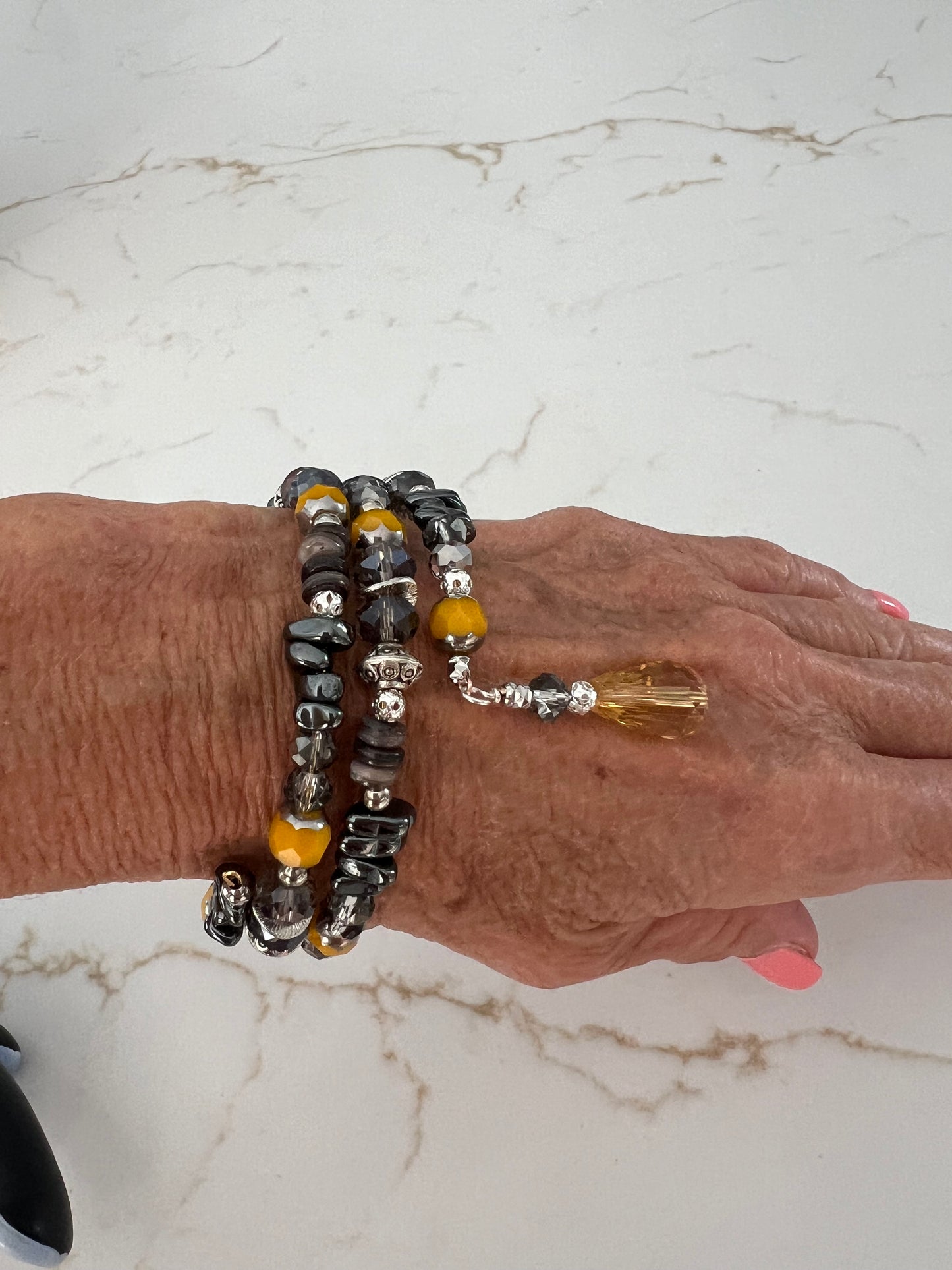 Hematite Coil Bracelet