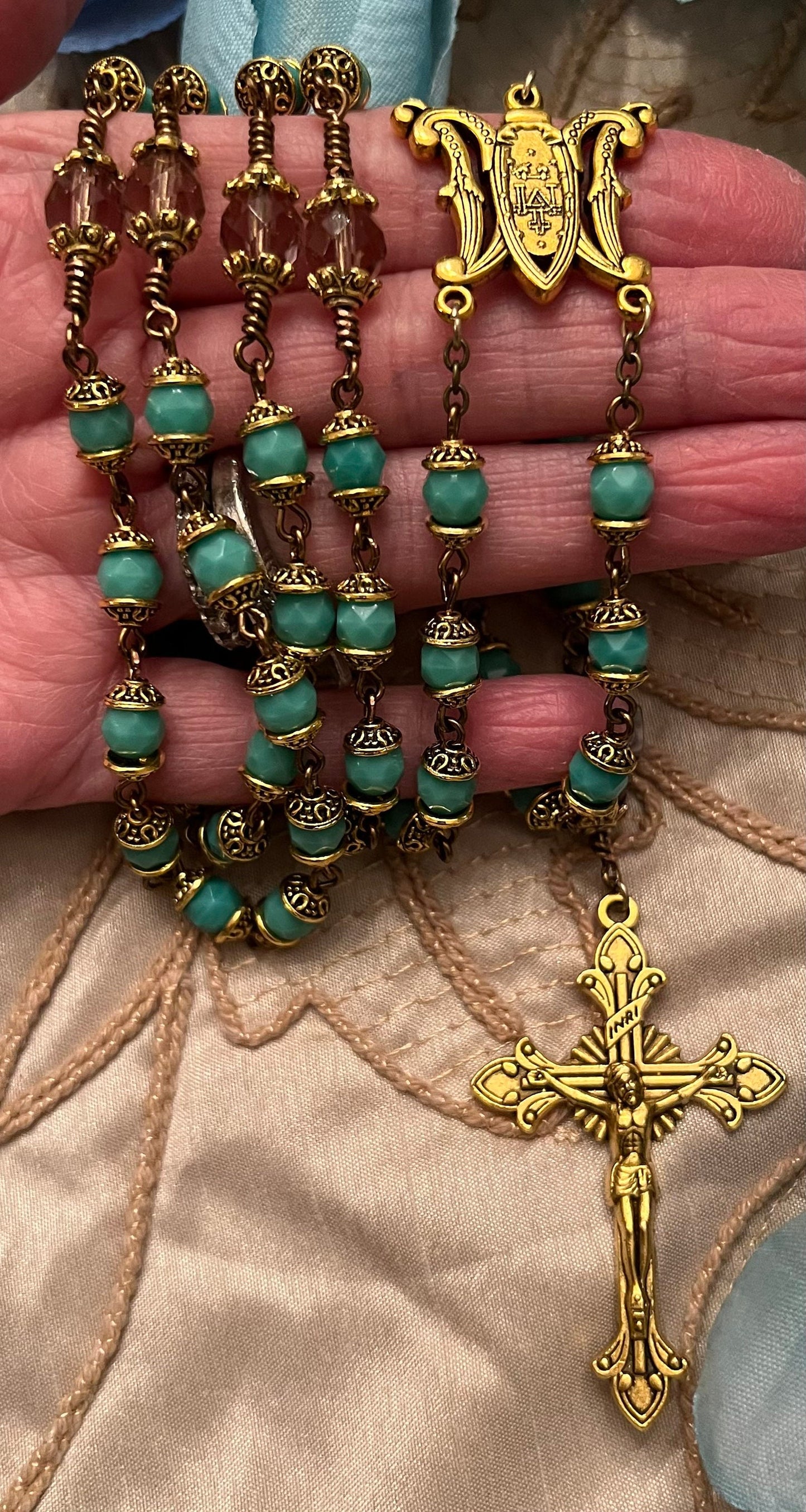 Handmade Chain Link Rosary Beads