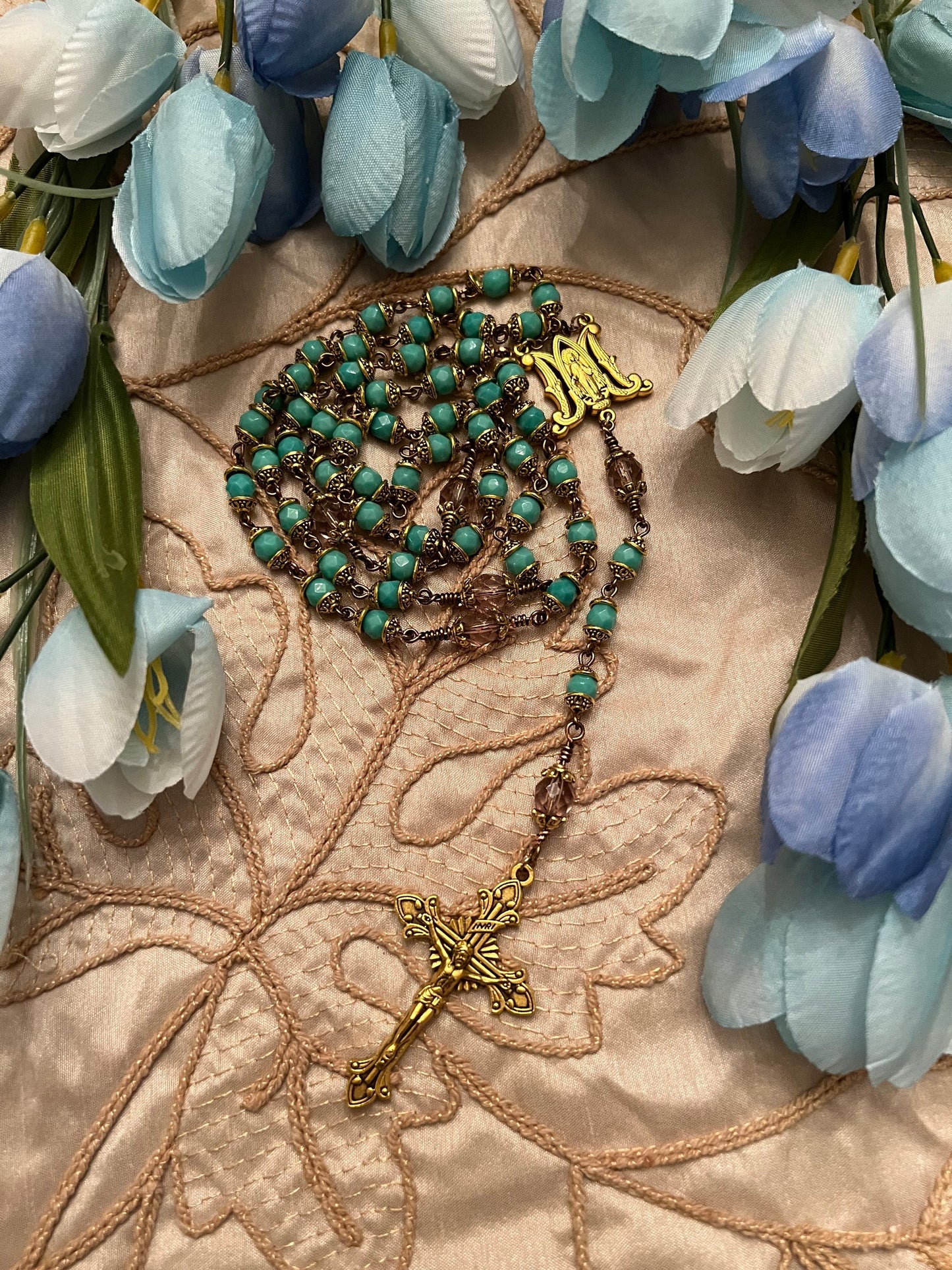 Handmade Chain Link Rosary Beads