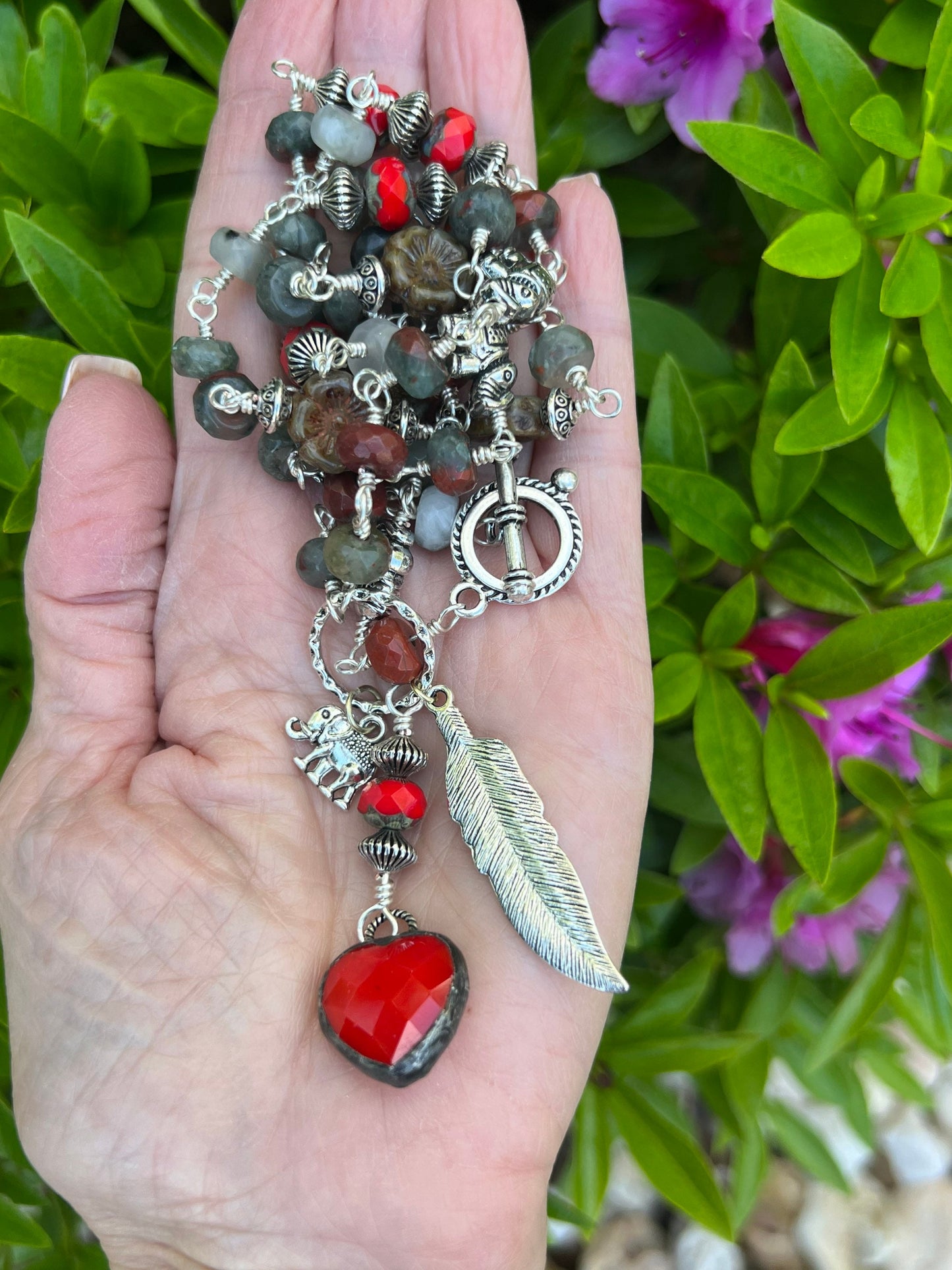 Heartfelt Bloodstone Necklace