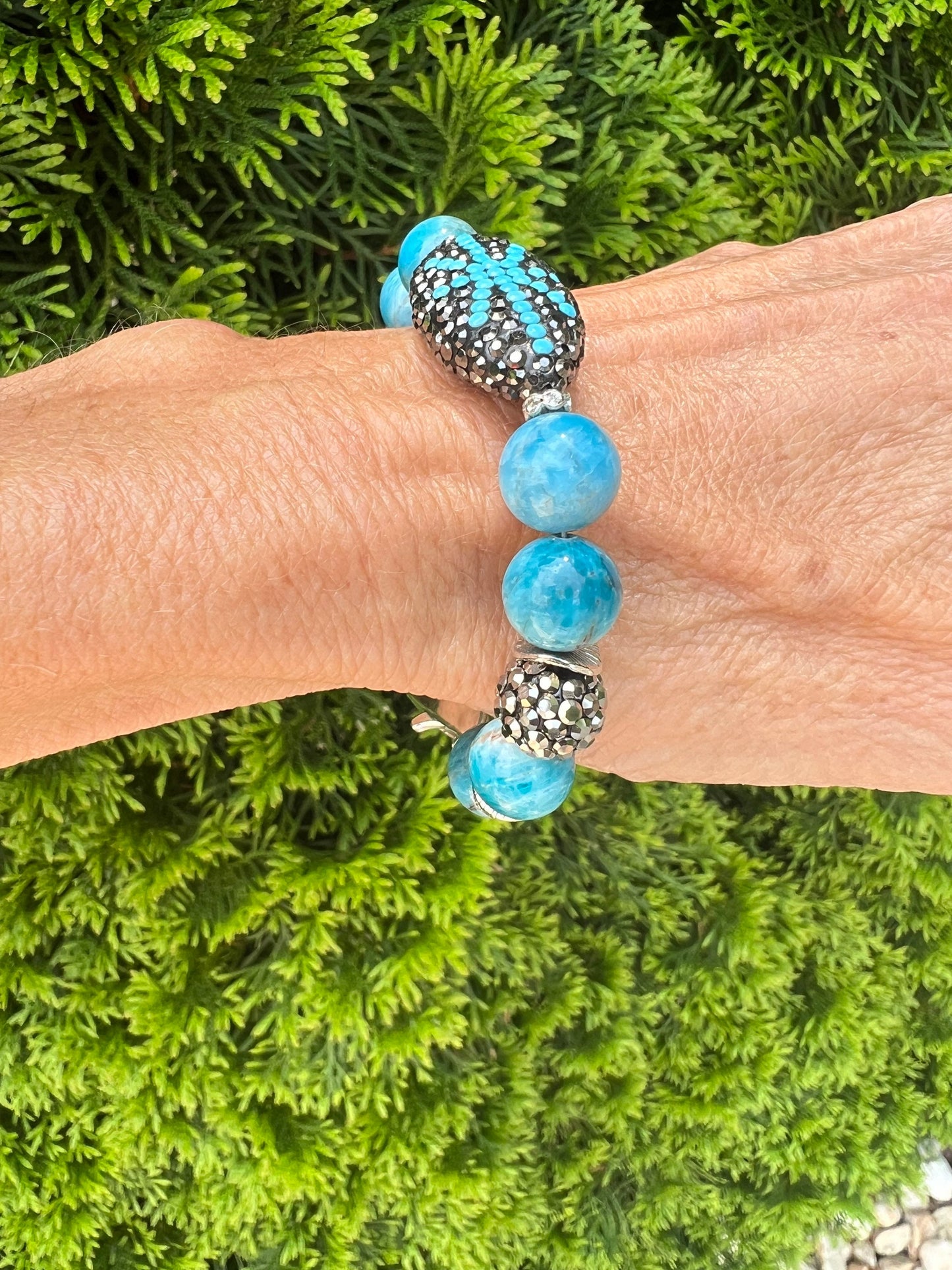 Brazilian Blue Apatite Bracelet