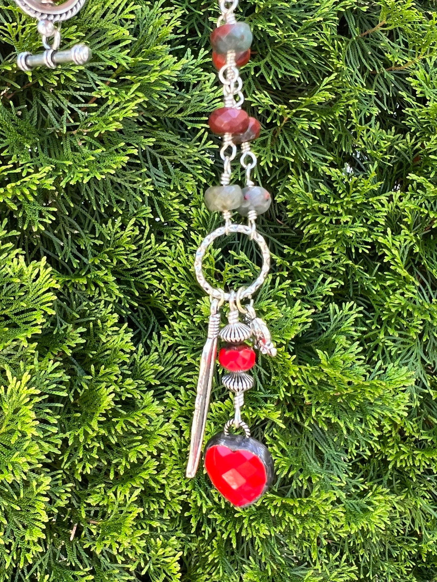 Heartfelt Bloodstone Necklace
