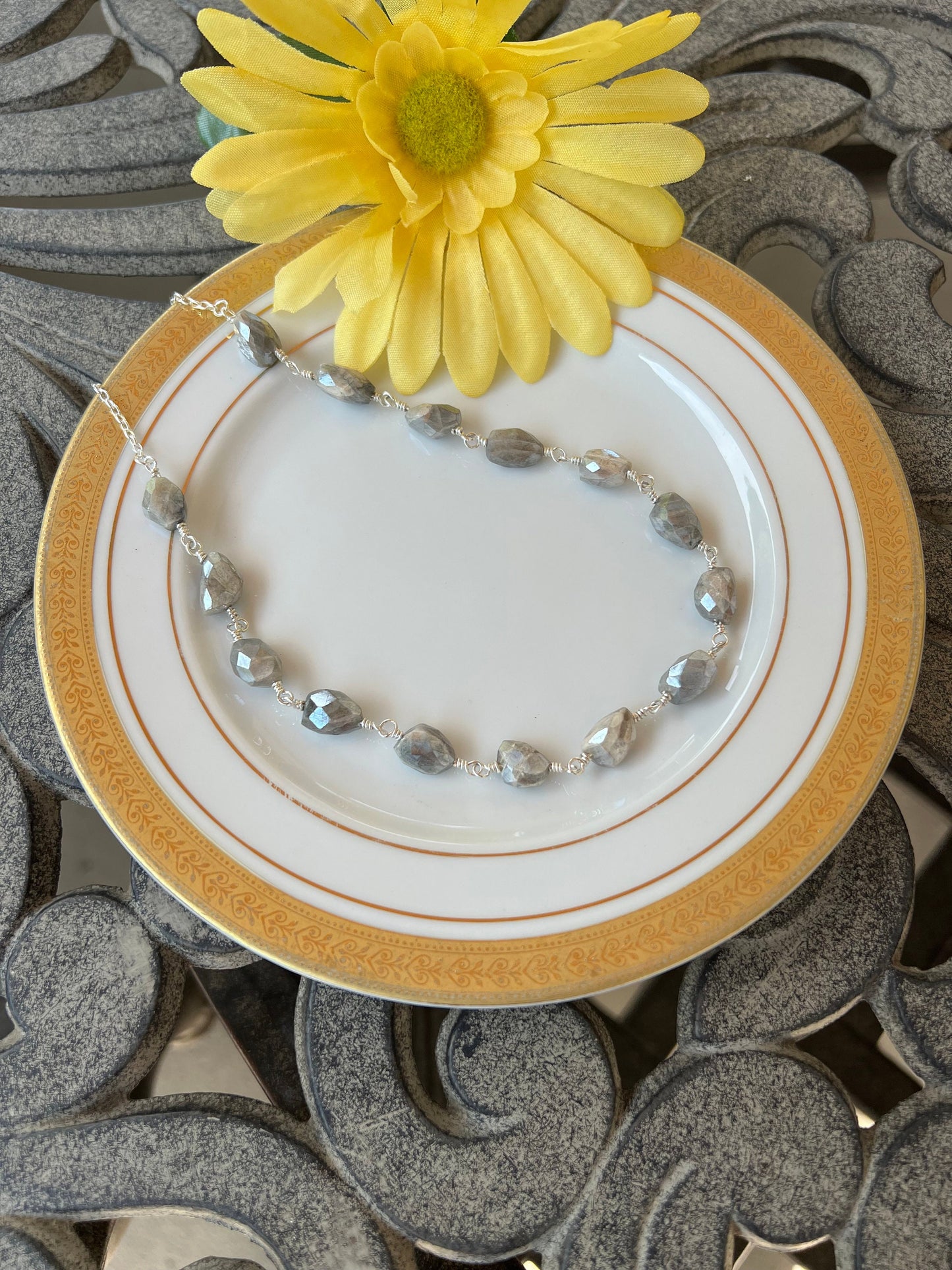 Moonstone Nugget Necklace