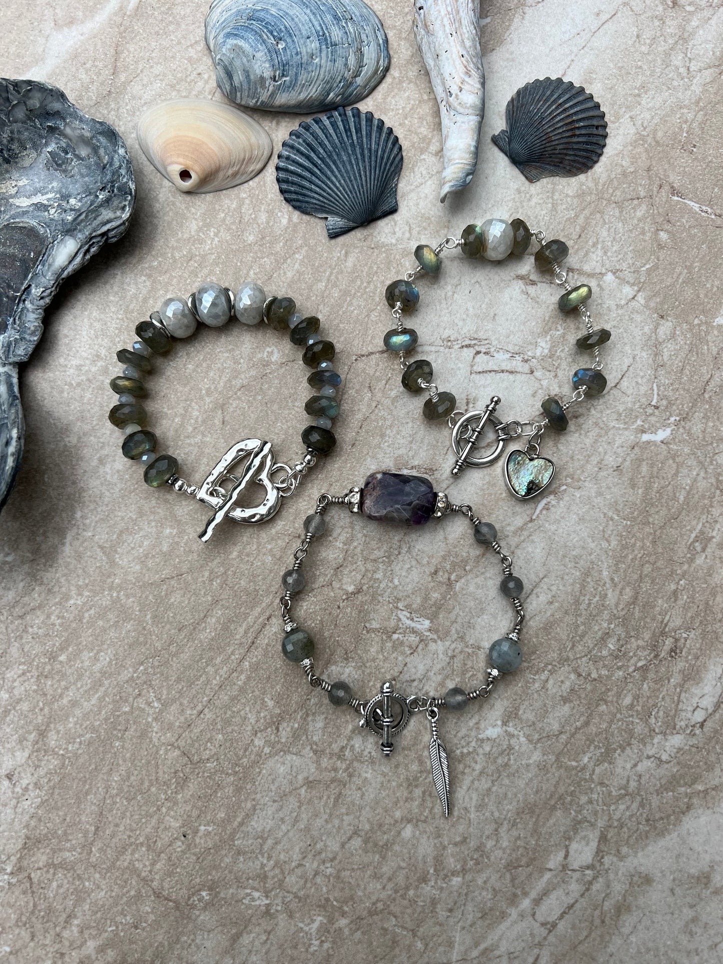Labradorite Toggle Bracelets