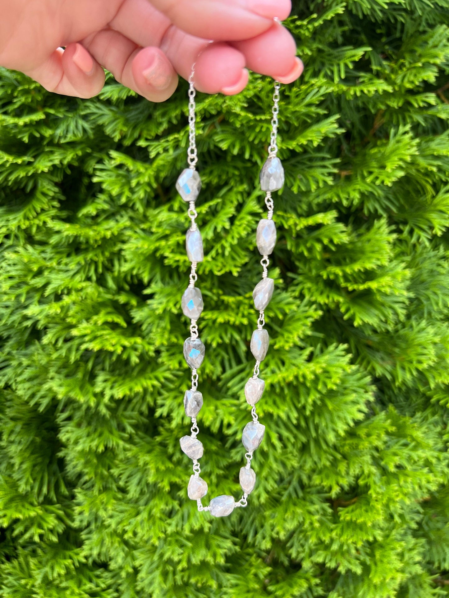 Moonstone Nugget Necklace