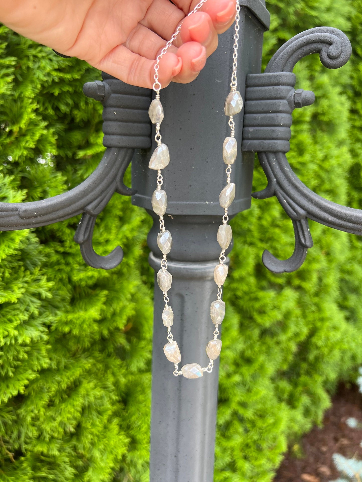 Moonstone Nugget Necklace