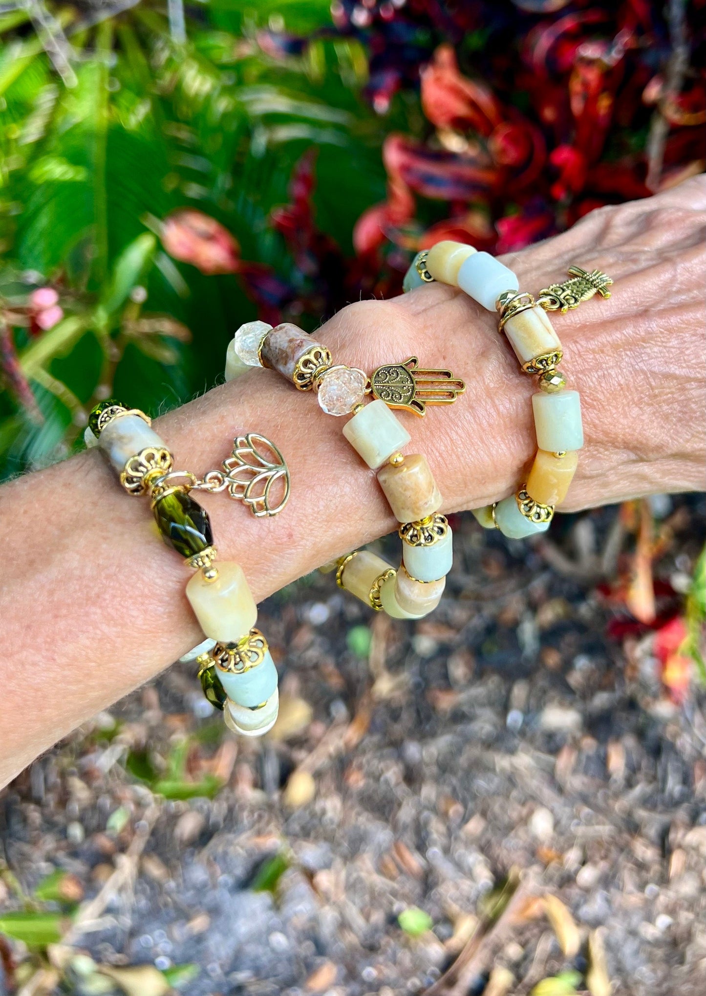 Amazing Amazonite bracelets