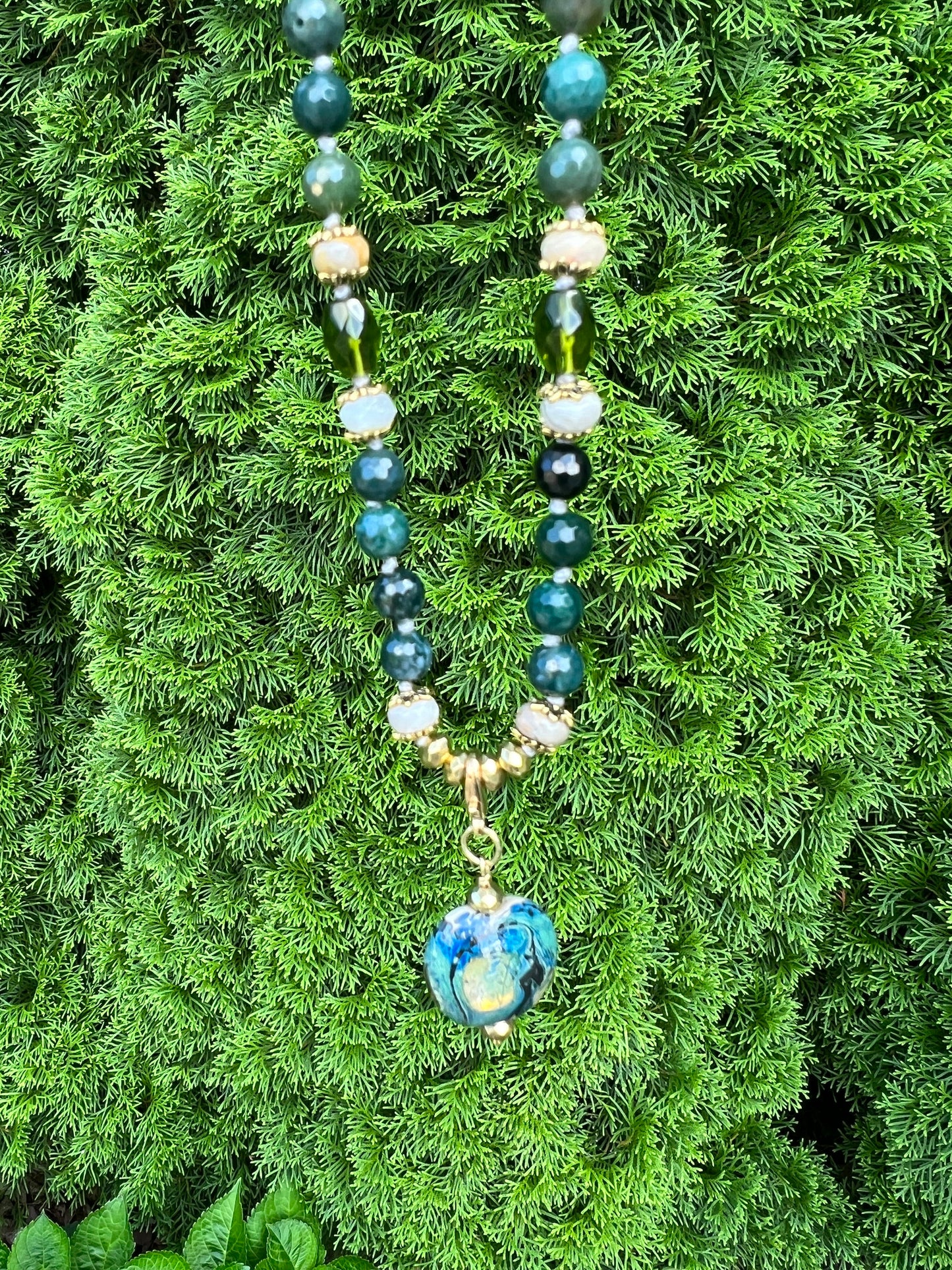 Moss Boho Chic Necklace