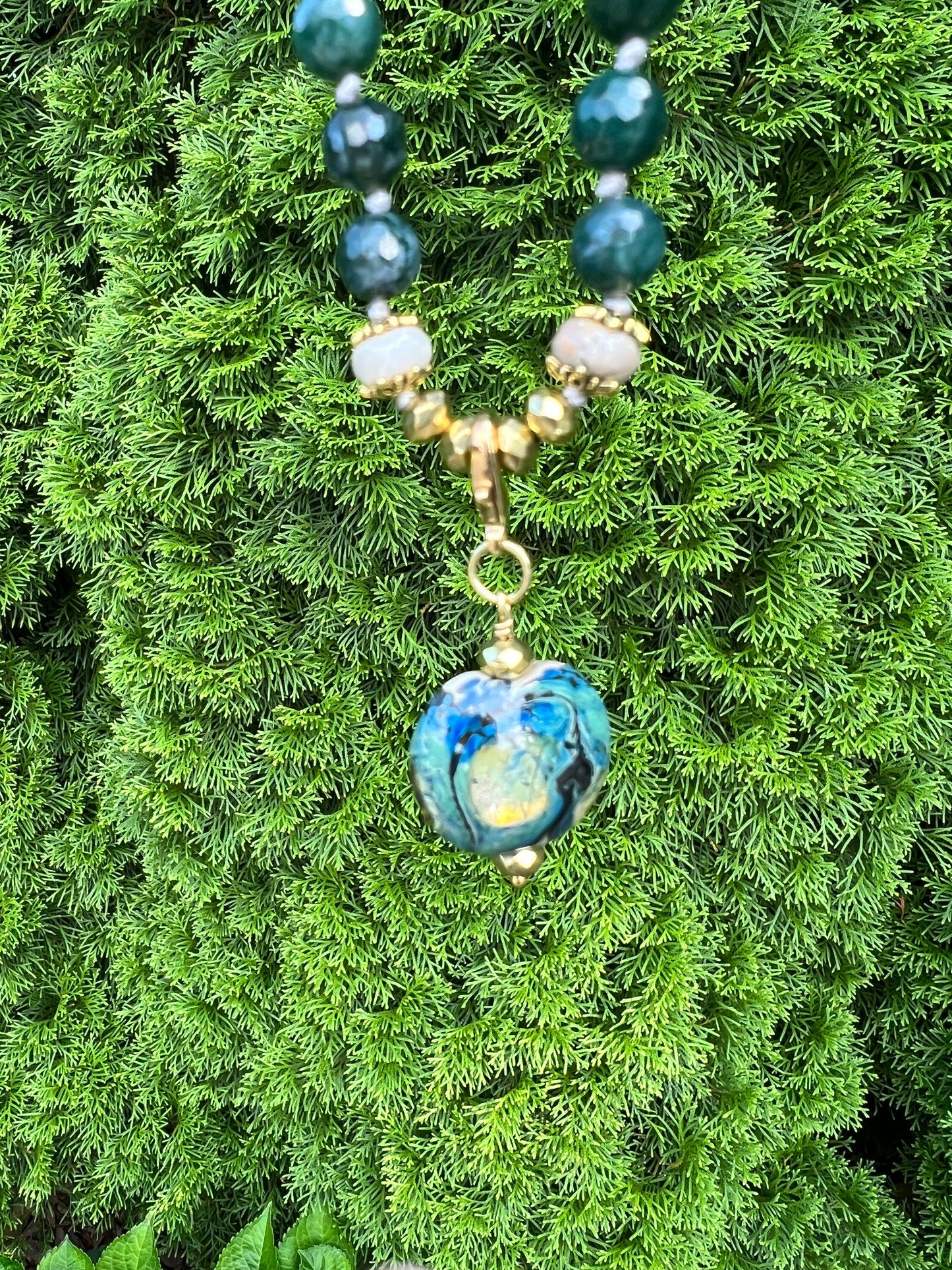 Moss Boho Chic Necklace