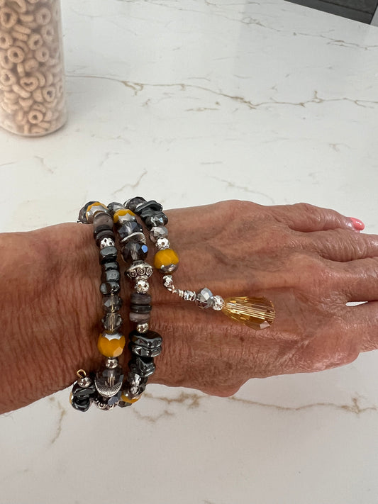 Hematite Coil Bracelet