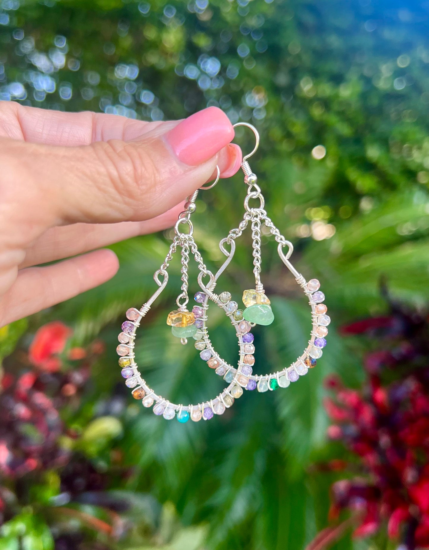 Agate Chandelier Earrings