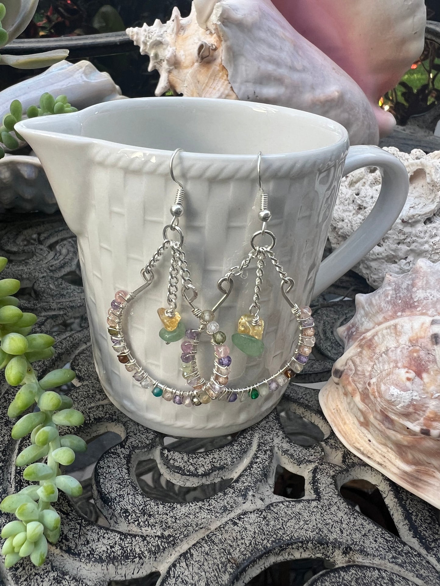 Agate Chandelier Earrings