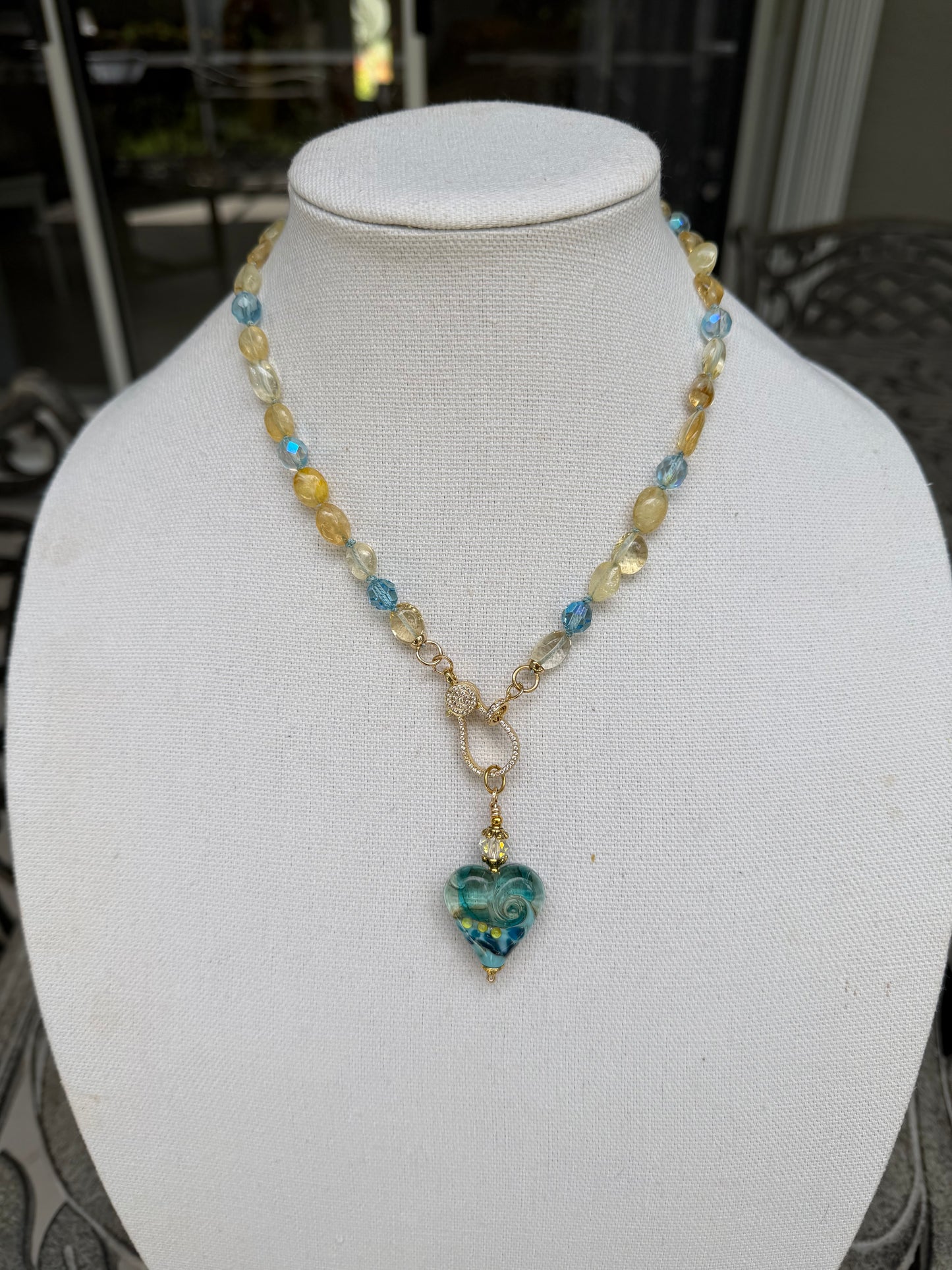 Citrine and Azure Crystal