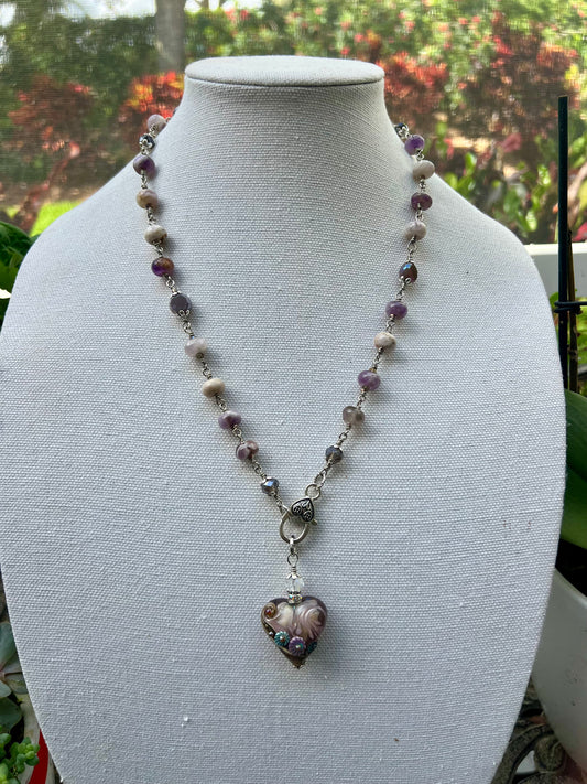 Chevron Amethyst Love