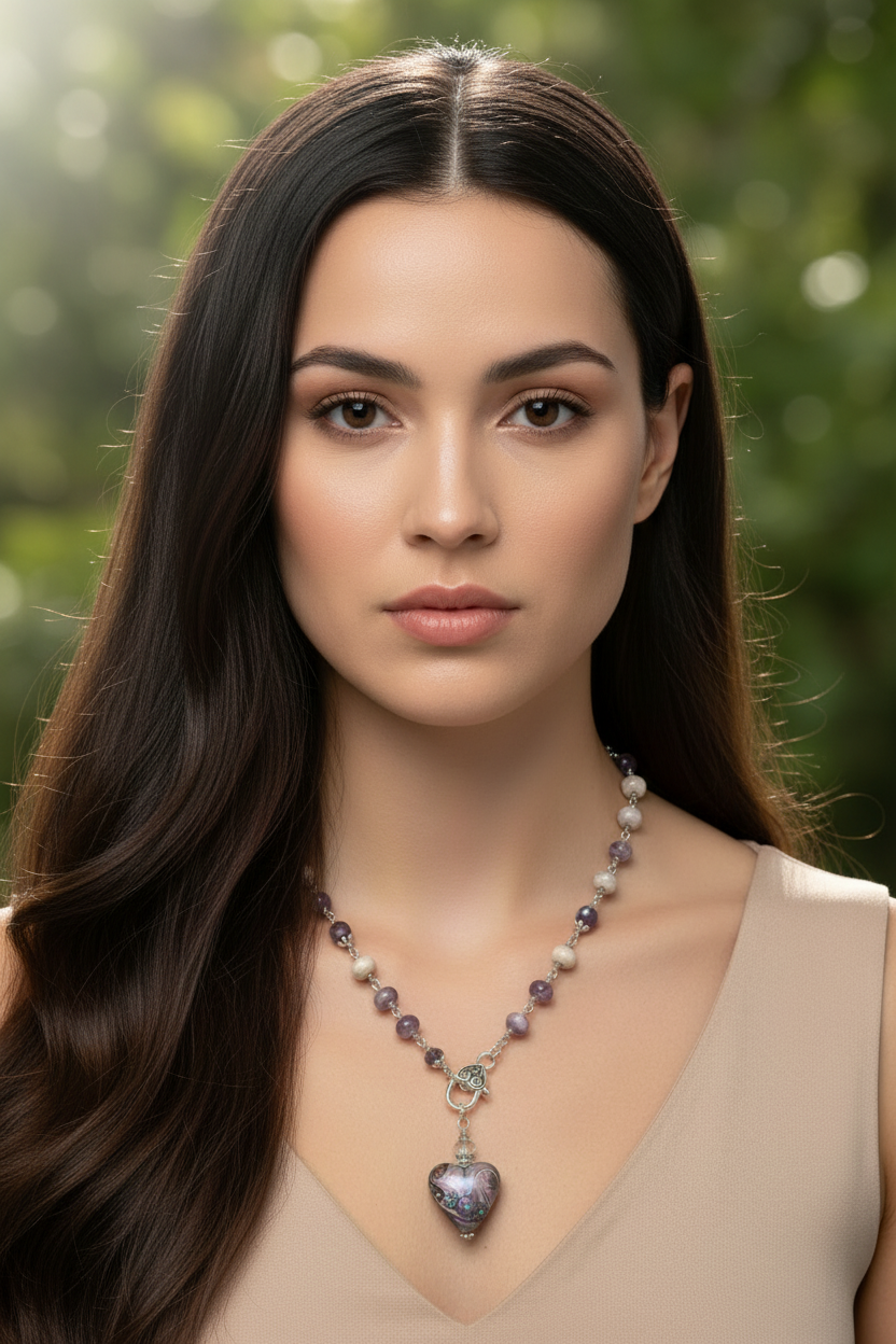 Chevron Amethyst Love
