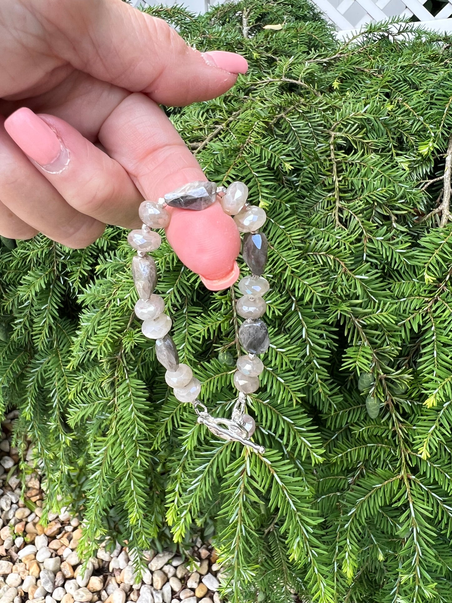 Moonstone Nuggets Bracelet