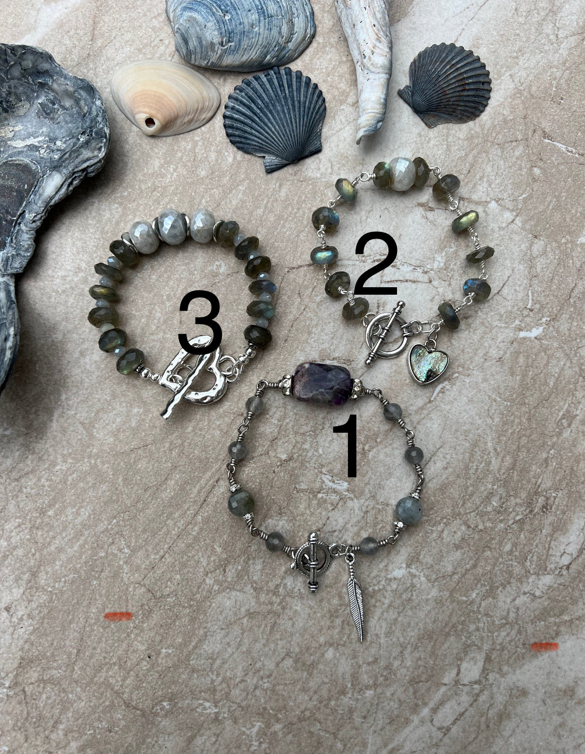 Labradorite Toggle Bracelets