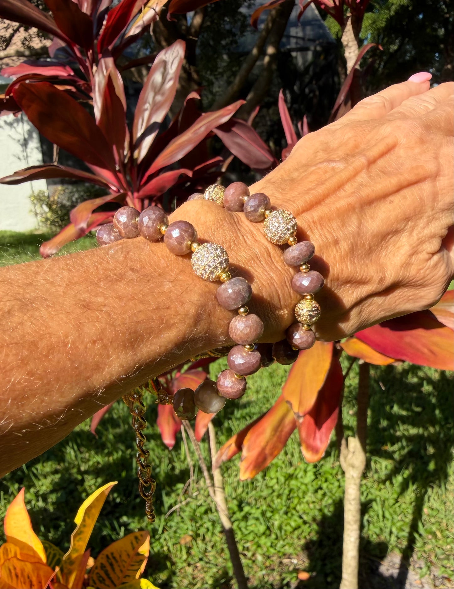 Chocolate Moonstone Bracelet