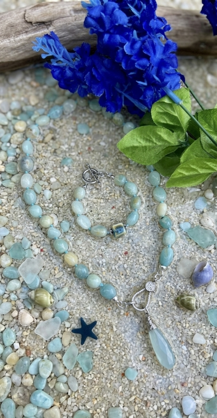 Amazonite Nugget Set