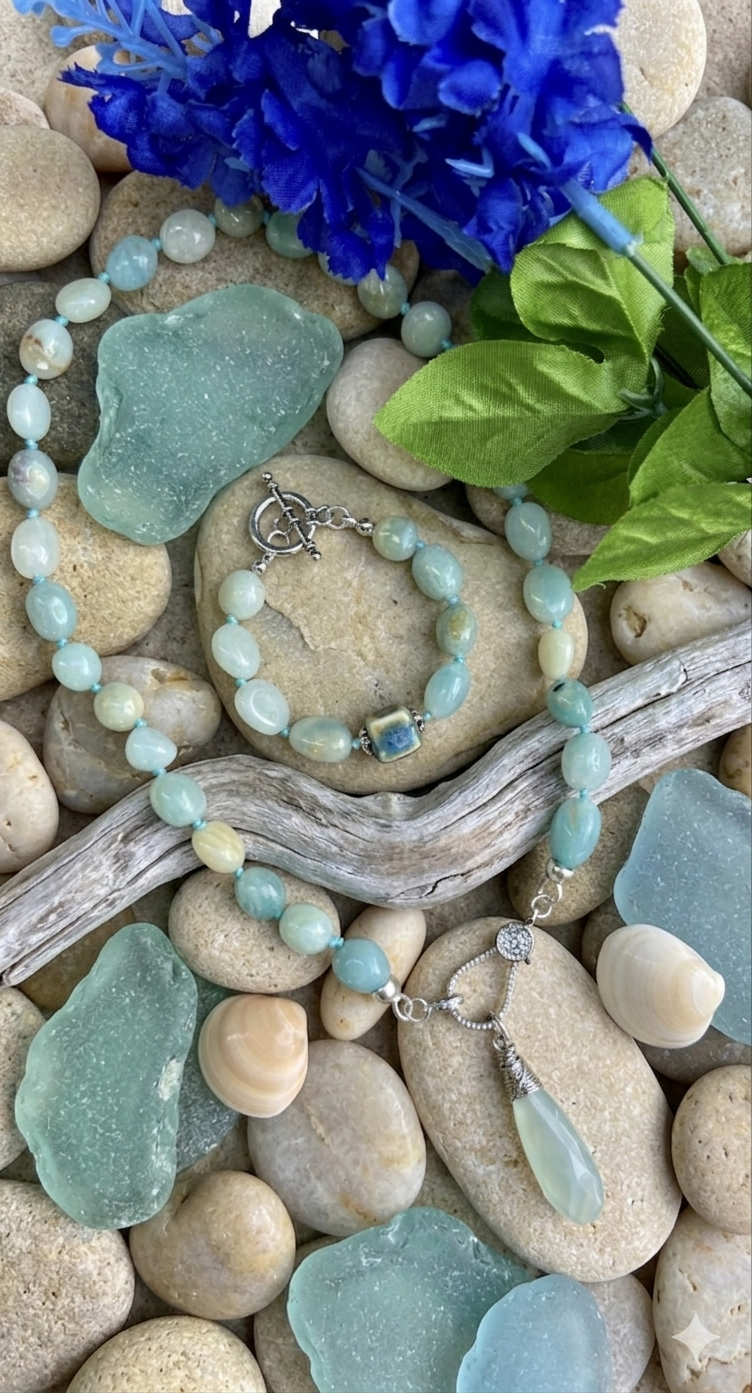 Amazonite Nugget Set