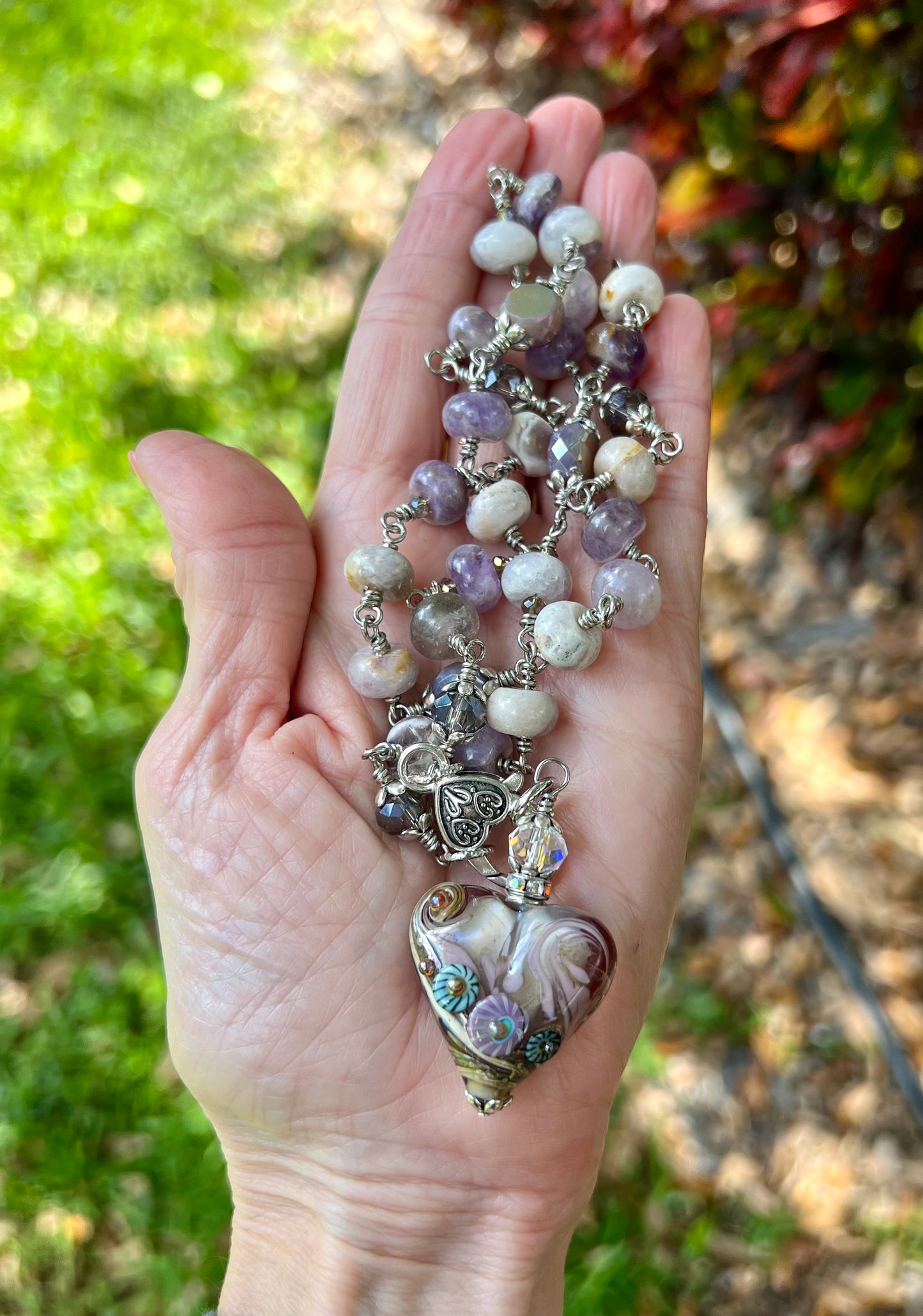 Chevron Amethyst Love