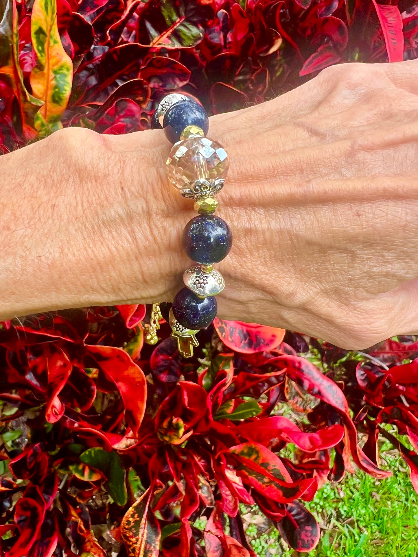 Blue Sandstone Bracelet