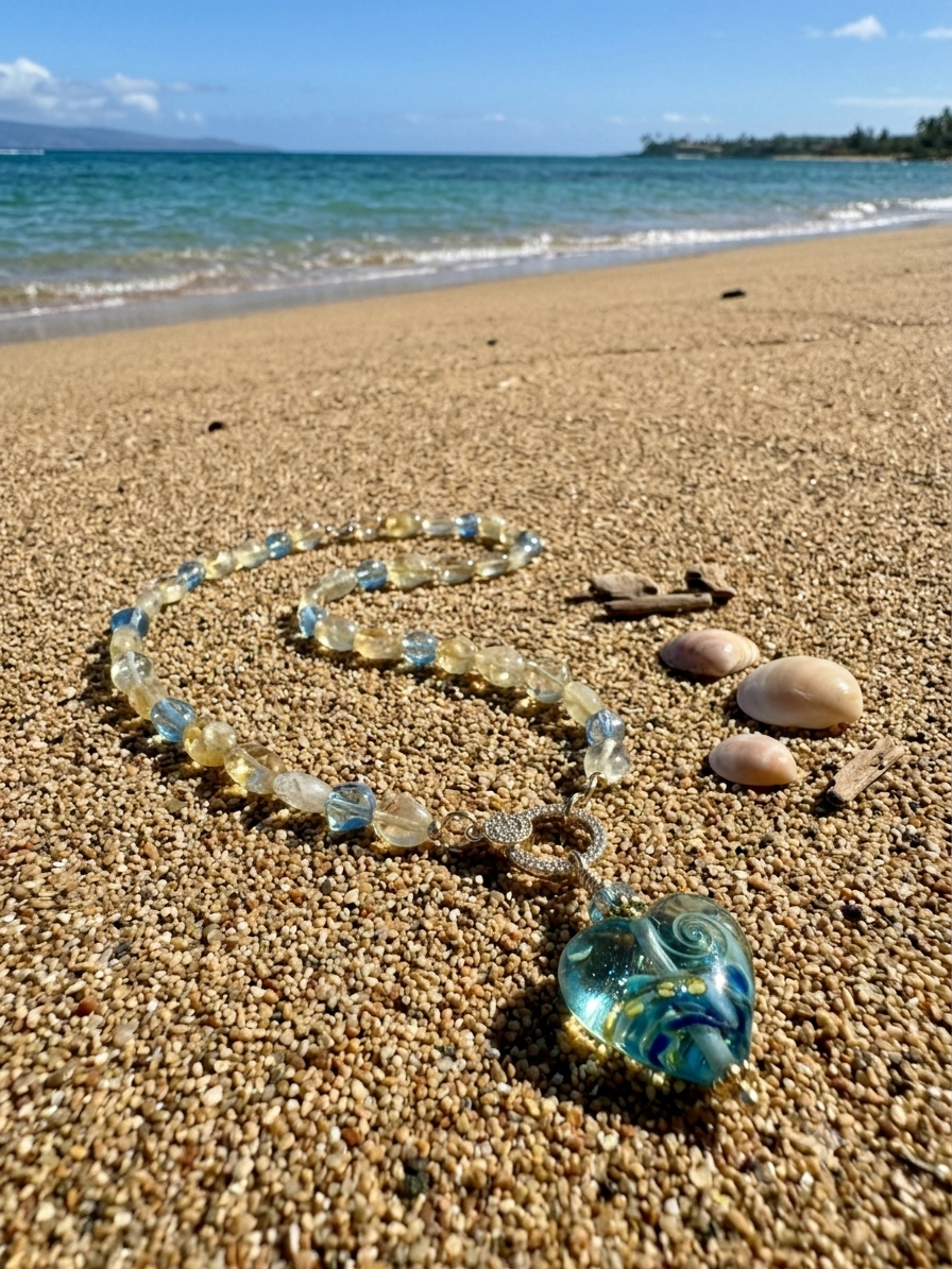 Citrine and Azure Crystal