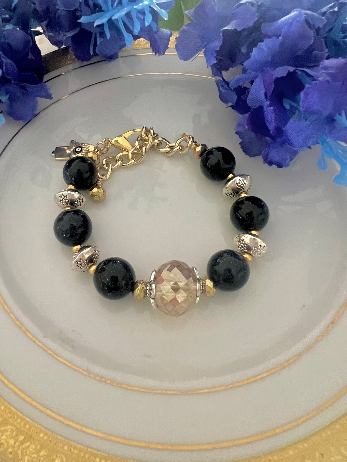 Blue Sandstone Bracelet