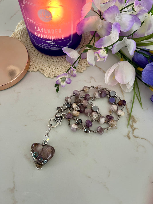 Chevron Amethyst Love