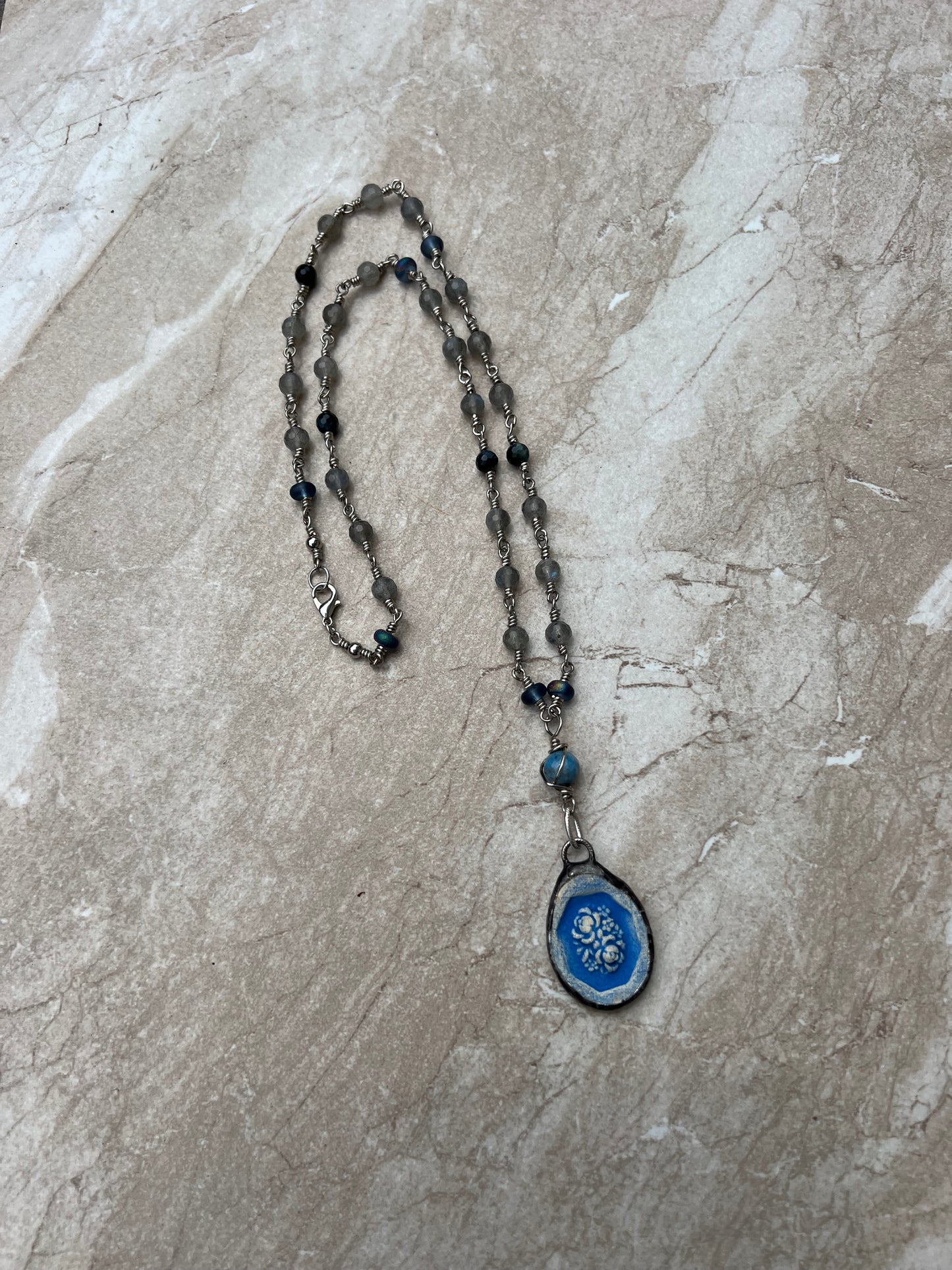 Porcelain Pendant Necklace