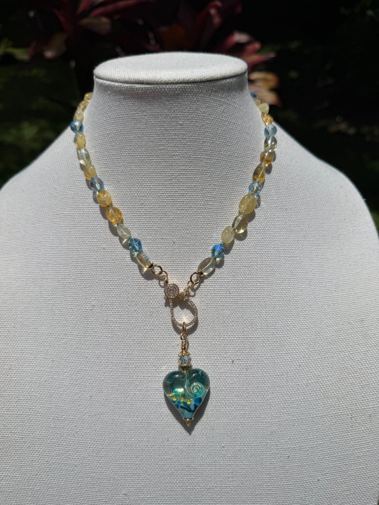 Citrine and Azure Crystal
