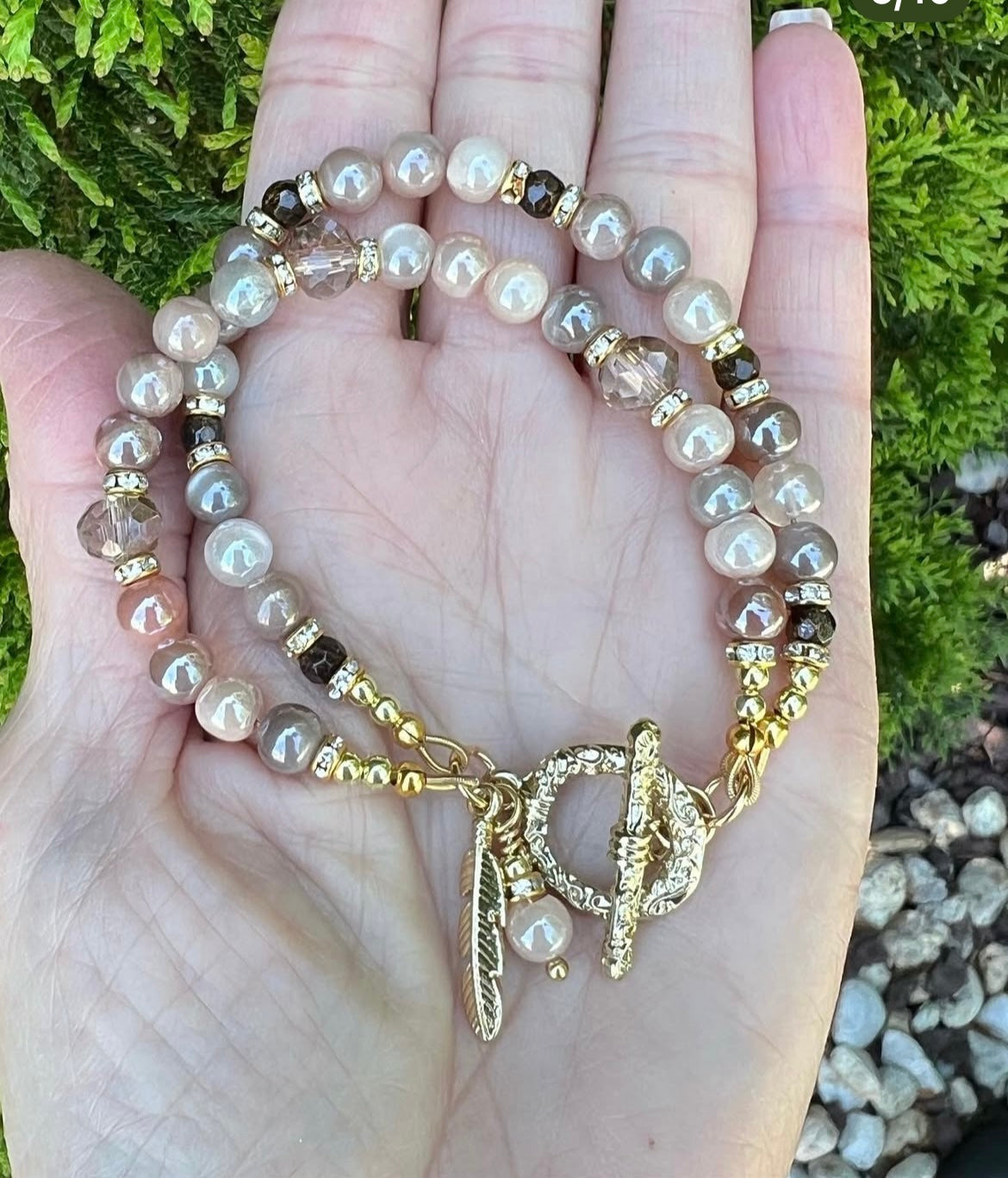 Double Peach Moonstone