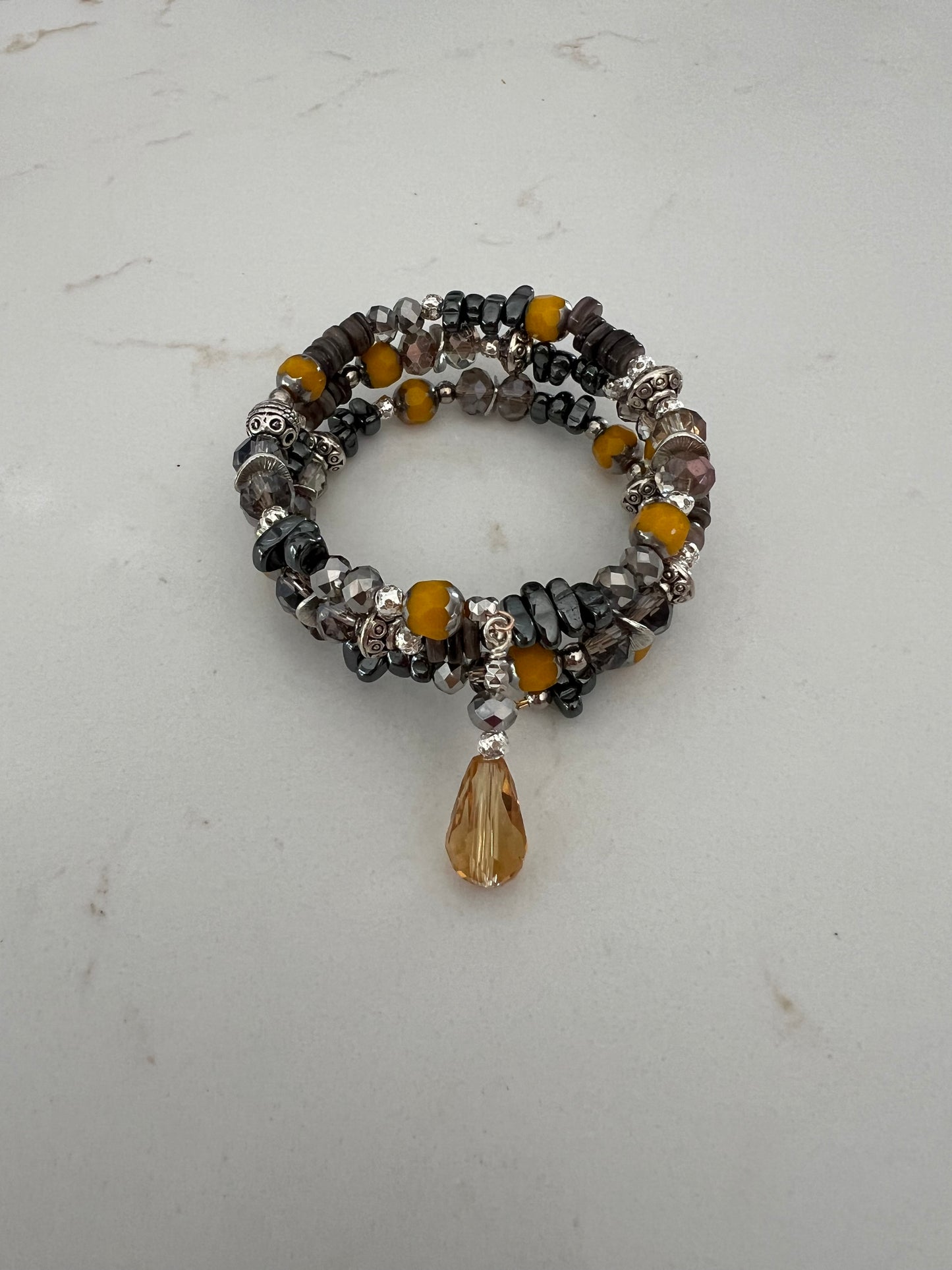 Hematite Coil Bracelet