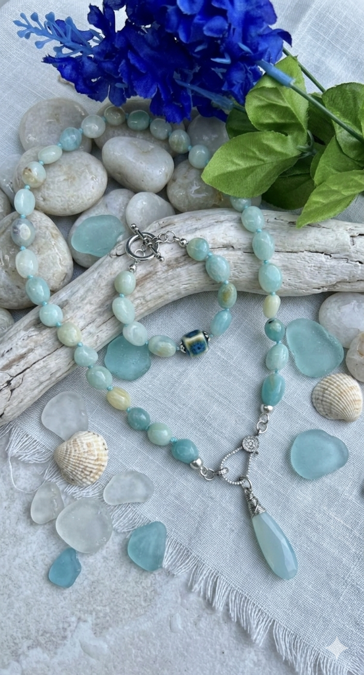 Amazonite Nugget Set