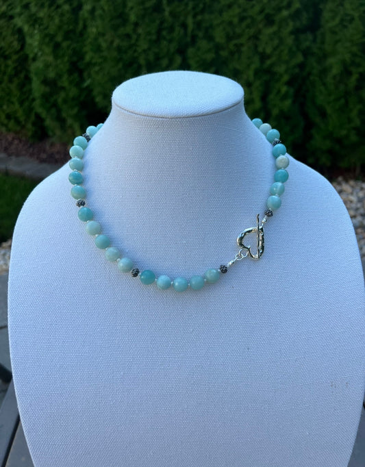 Blue Amazonite Choker