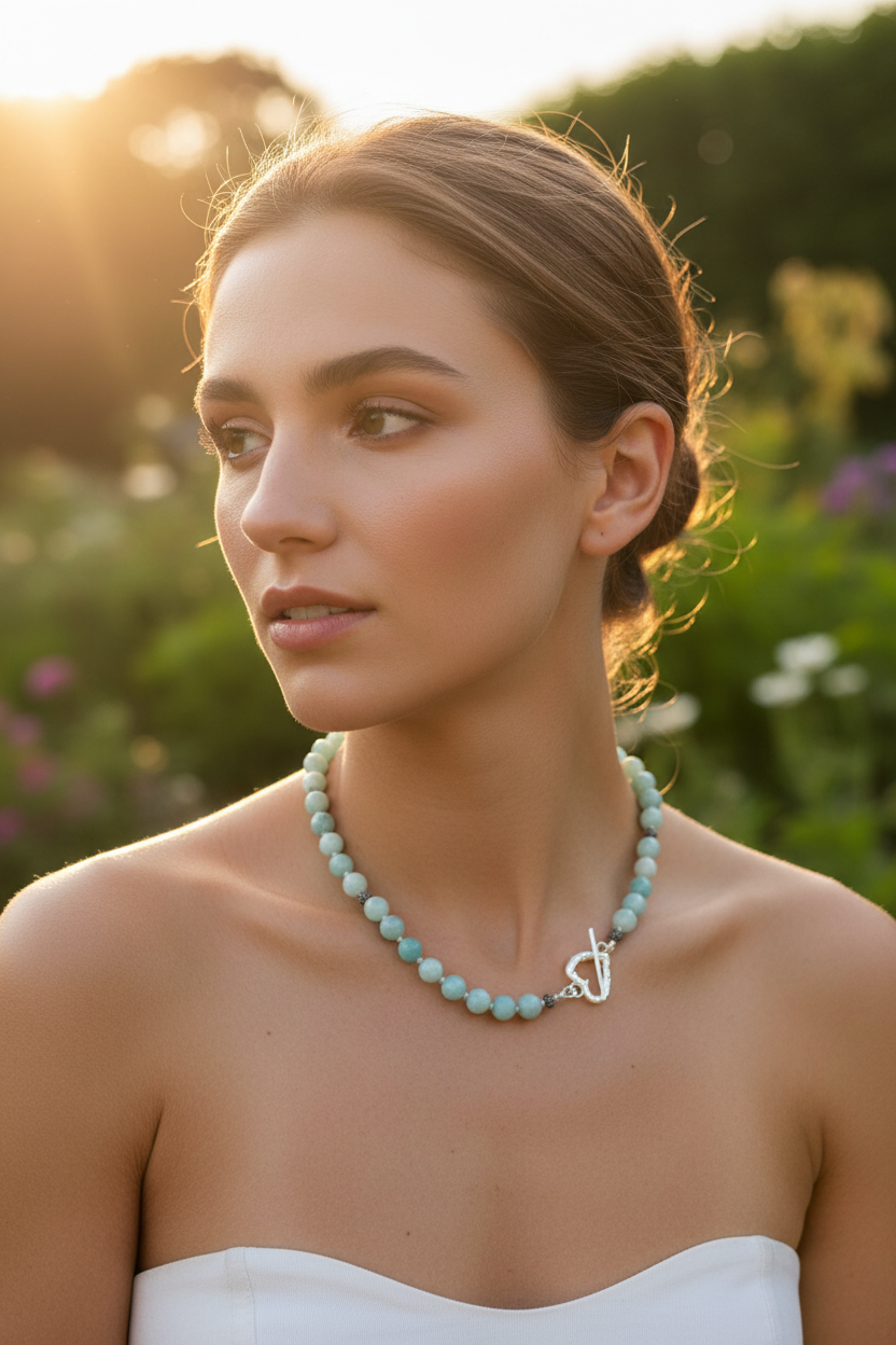Blue Amazonite Choker