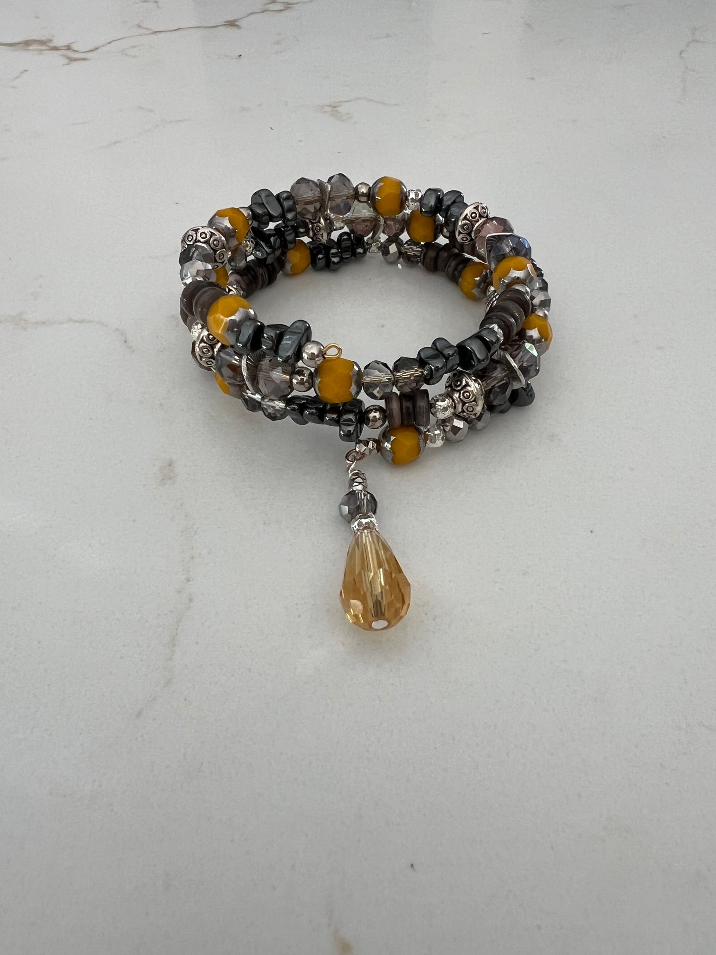 Hematite Coil Bracelet
