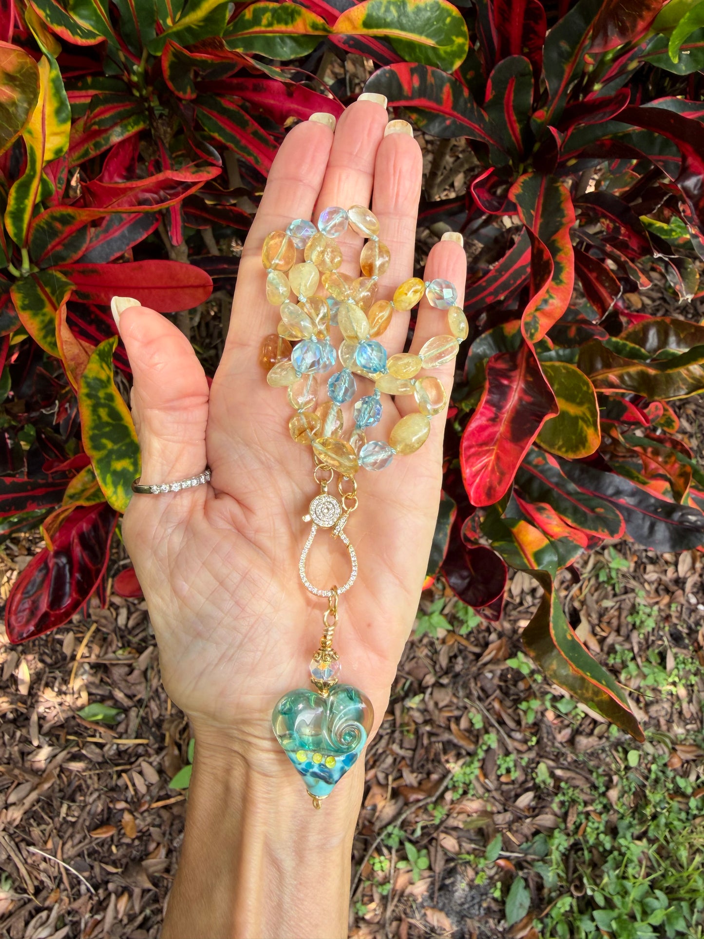 Citrine and Azure Crystal
