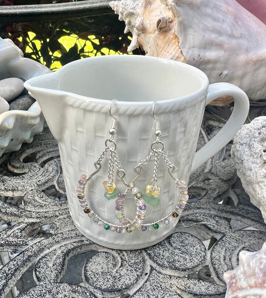 Agate Chandelier Earrings