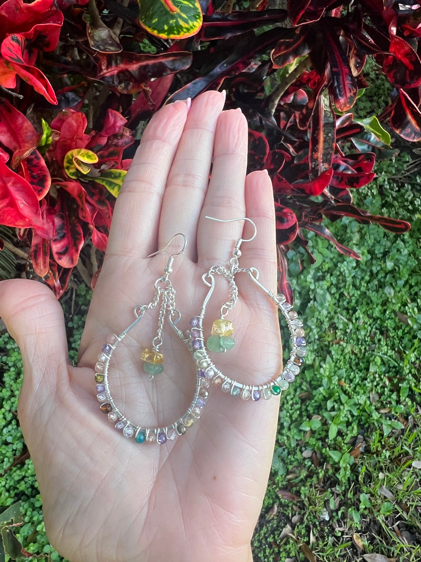 Agate Chandelier Earrings
