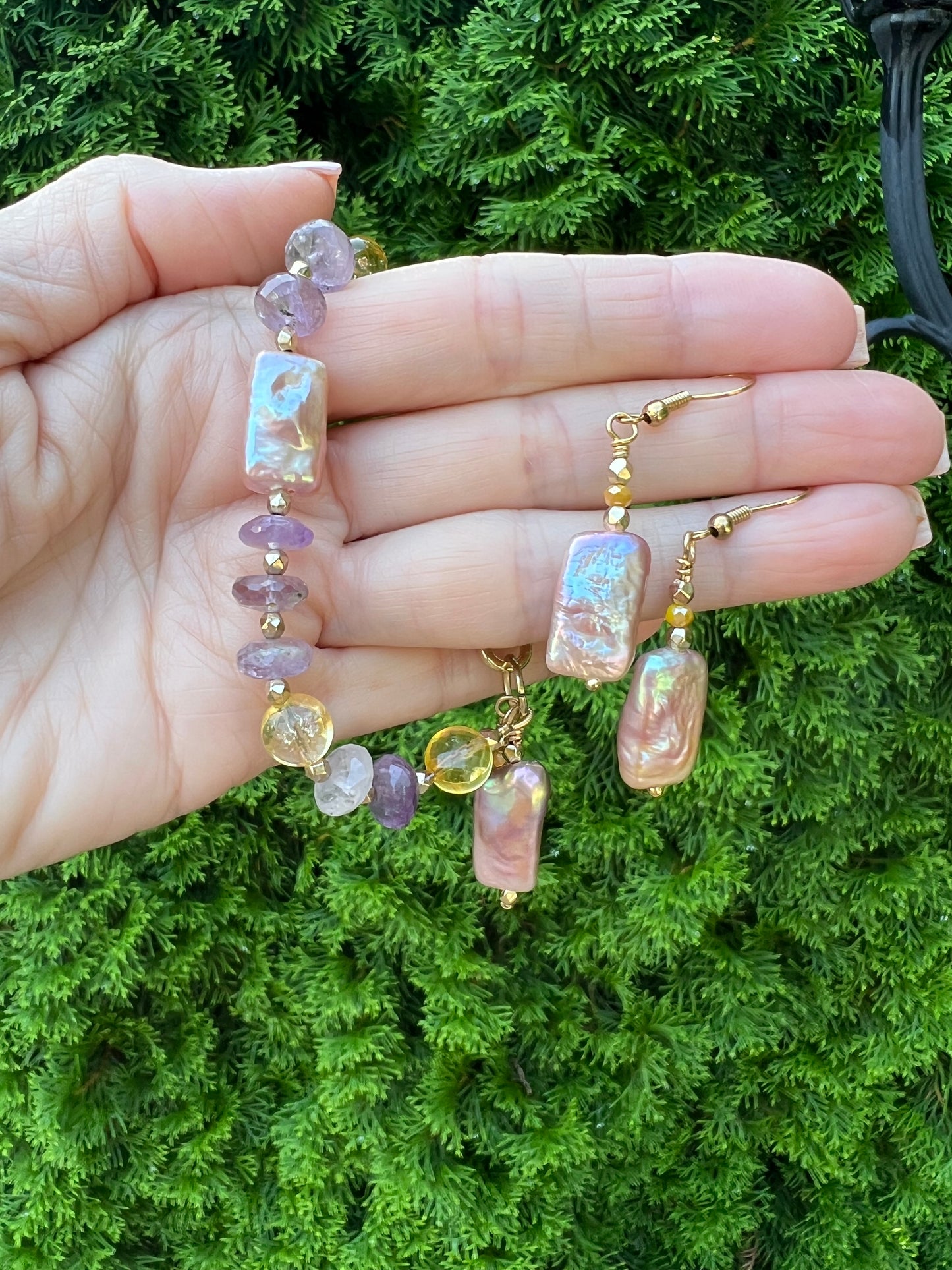 Amazing Ametrine Bracelet set