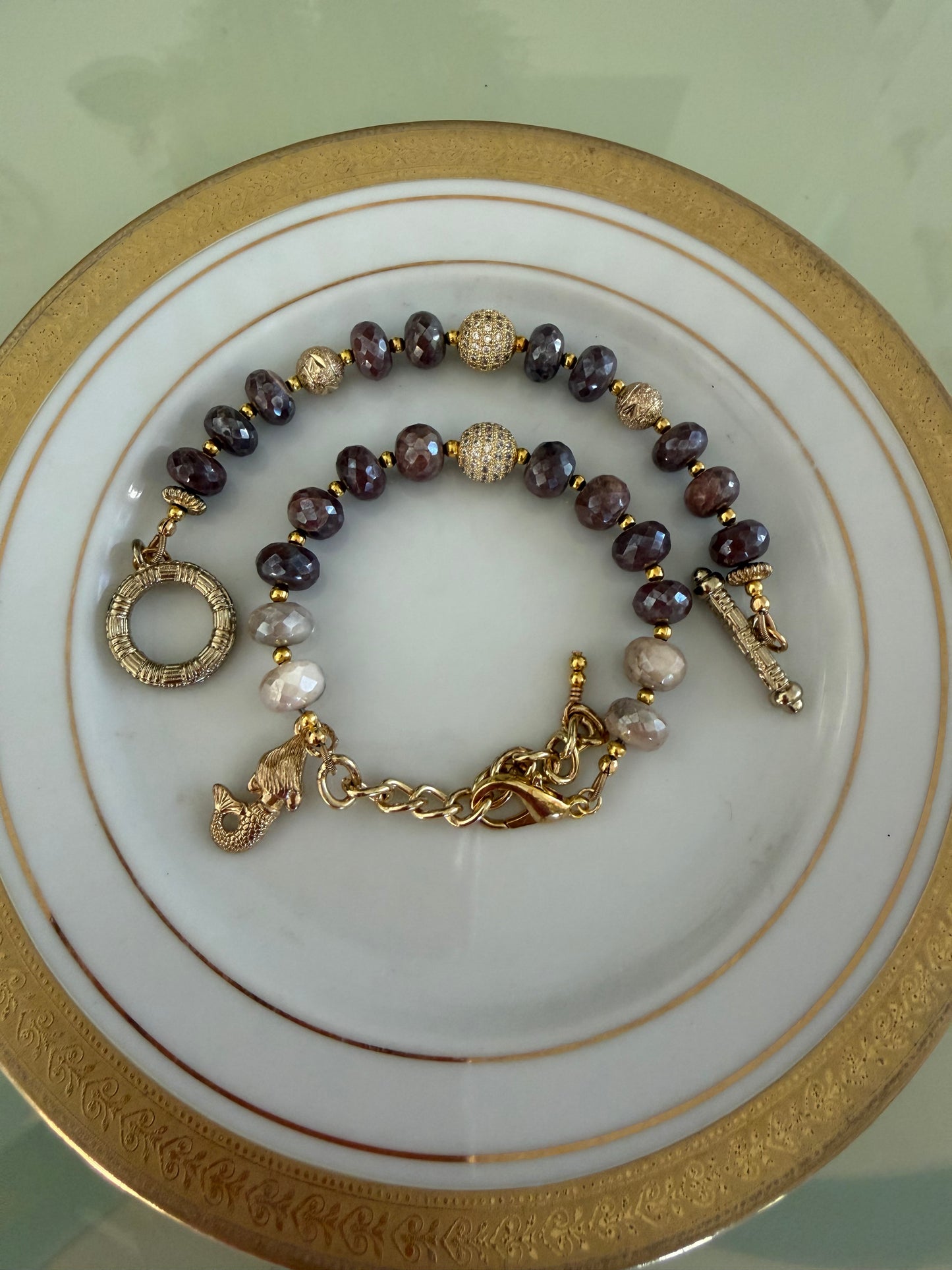 Chocolate Moonstone Bracelet