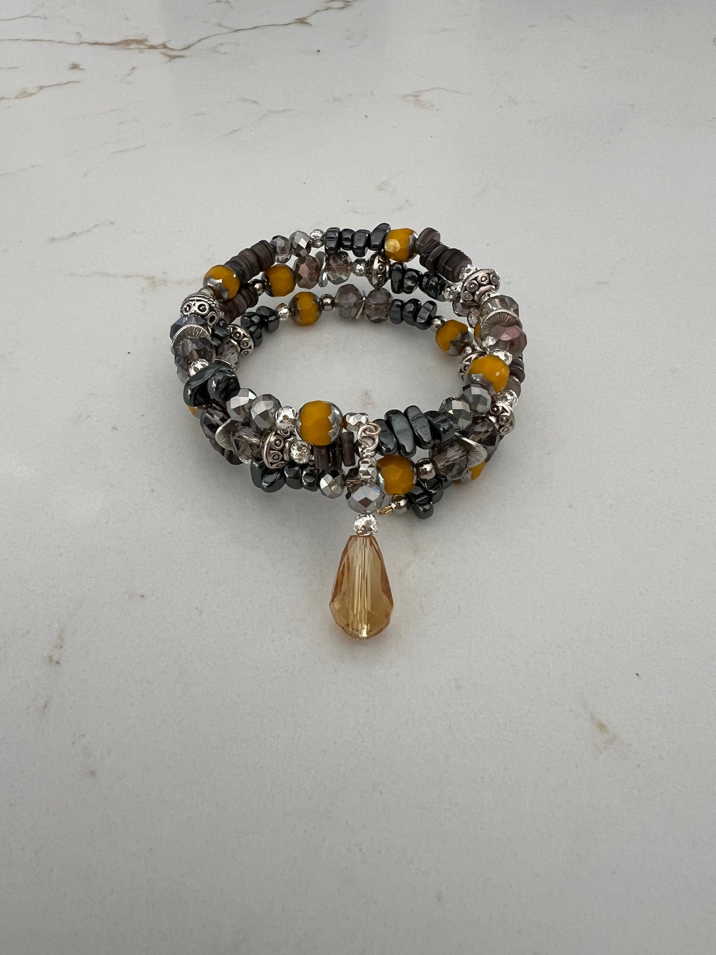 Hematite Coil Bracelet