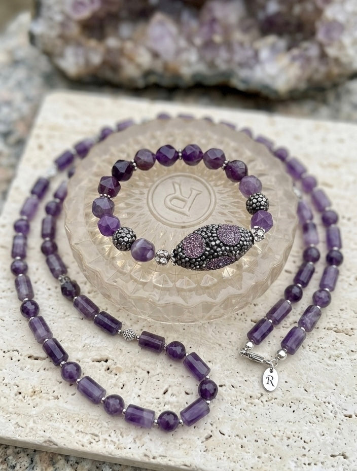 Amethyst wrist bling